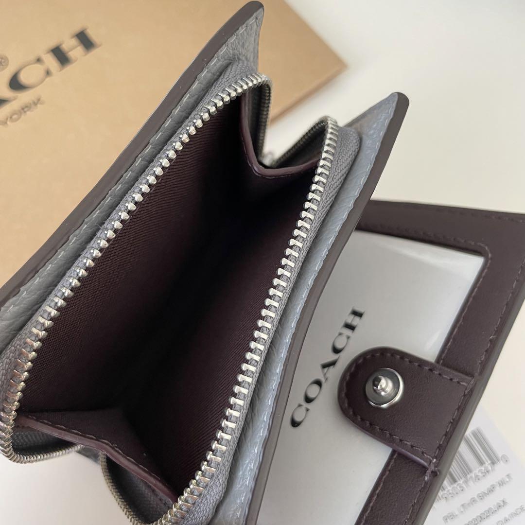 COACH コーチ　ミニウォレット 折り財布　グラナイト　グレー COACH コーチ ミニウォレット 折り財布 グラナイト グレー