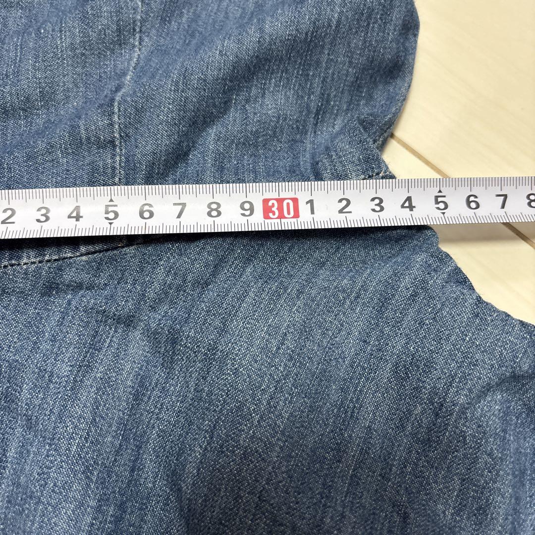 【美品】RALPH LAUREN デニムシャツワンピース　150㎝　　㉕
