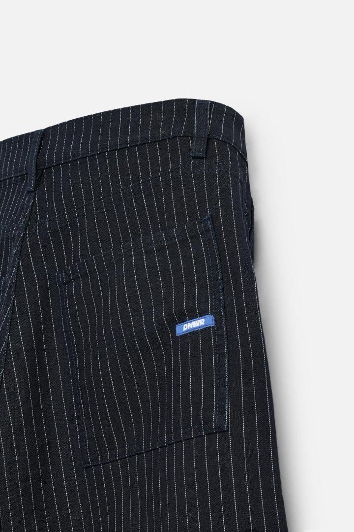 【EU36】ZARA ザラ ストライプ柄リラックスフィットパンツ ZARA ストライプ柄リラックスフィットパンツ
