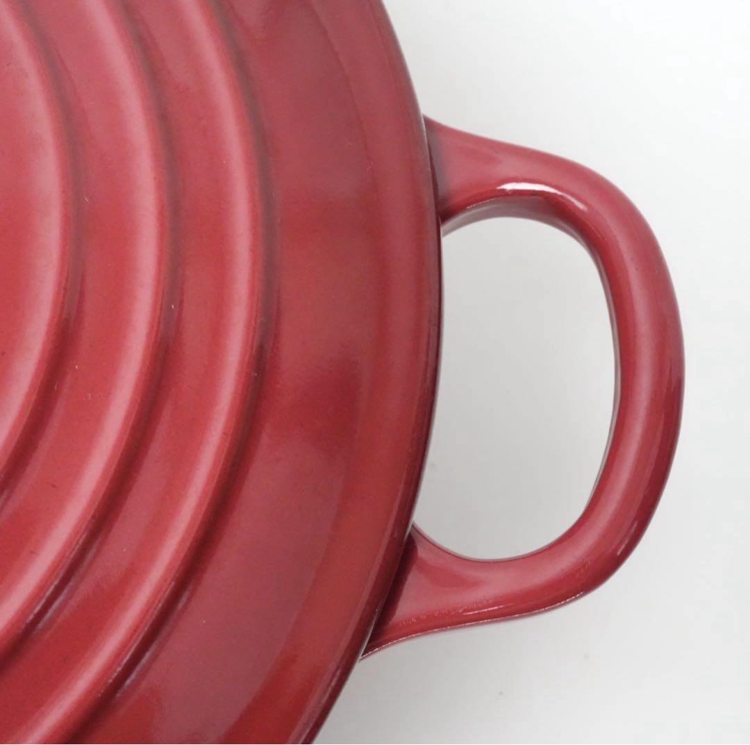 LE CREUSET　ココット ロンド バーガンディ　22cm