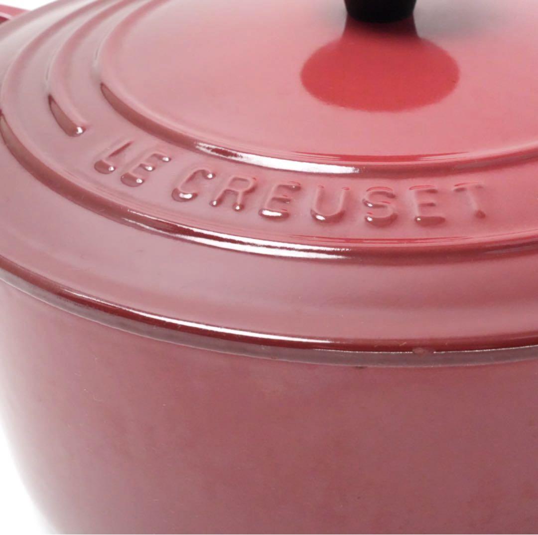 LE CREUSET　ココット ロンド バーガンディ　22cm