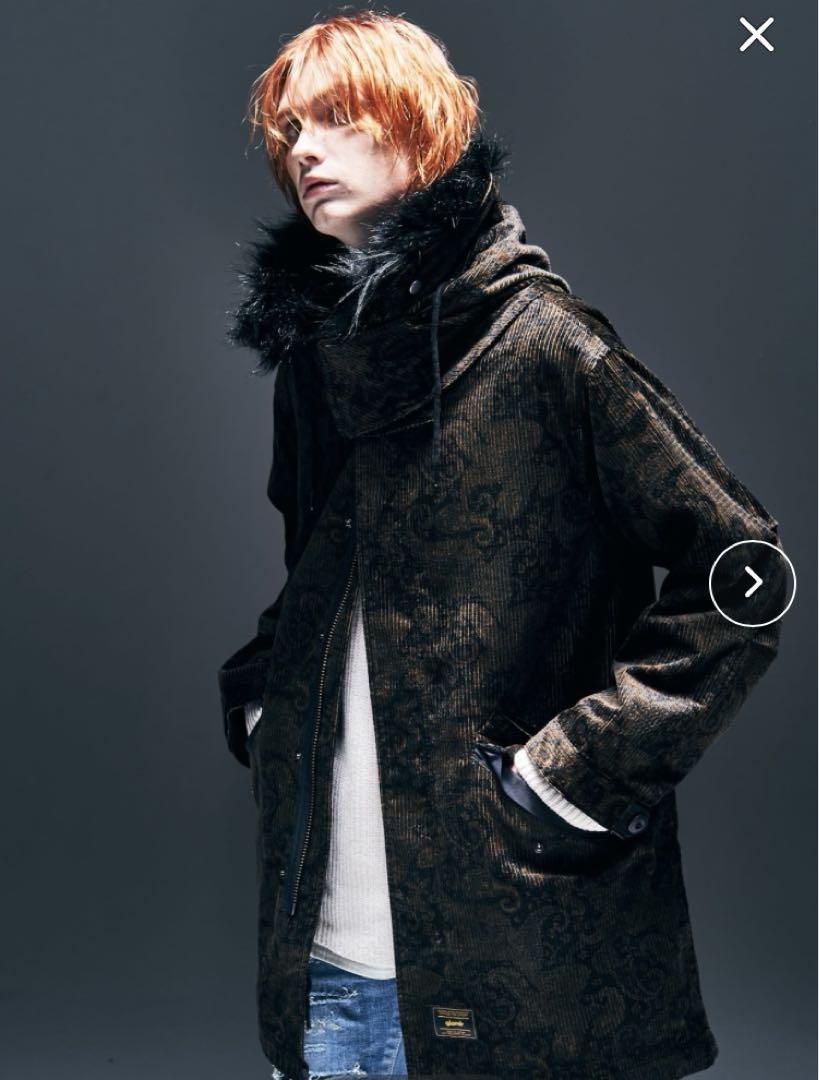 2025年冬【法人向けお歳暮】 極美品22aw定価7.5万 BK コーデュロイモッズコート glamb ジャケット・アウター
