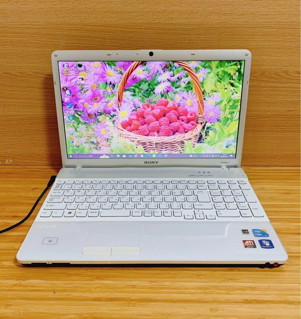 ラスト一台✨人気のVAIO✨カメラ付PC✨ノートパソコン　オフィス付き✨美品