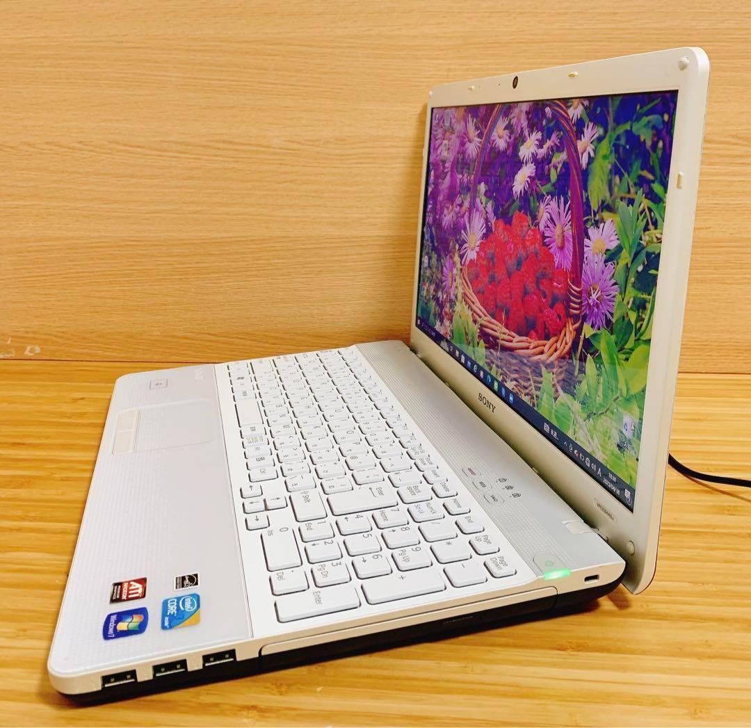 ラスト一台✨人気のVAIO✨カメラ付PC✨ノートパソコン　オフィス付き✨美品