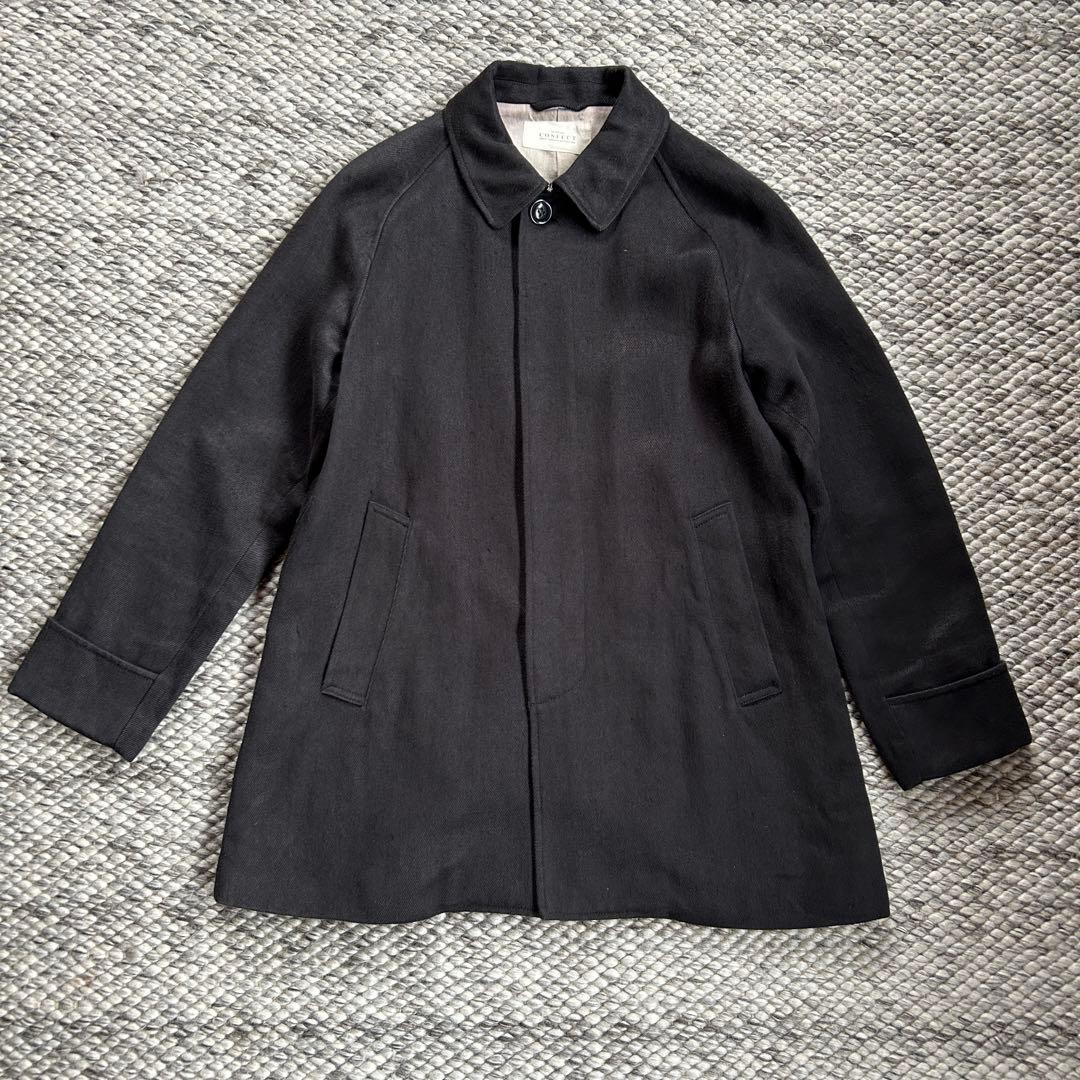 ネストローブ コンフェクト 厚手の麻のコート サイズ3 黒 ブラックM・nest Robe CONFECT