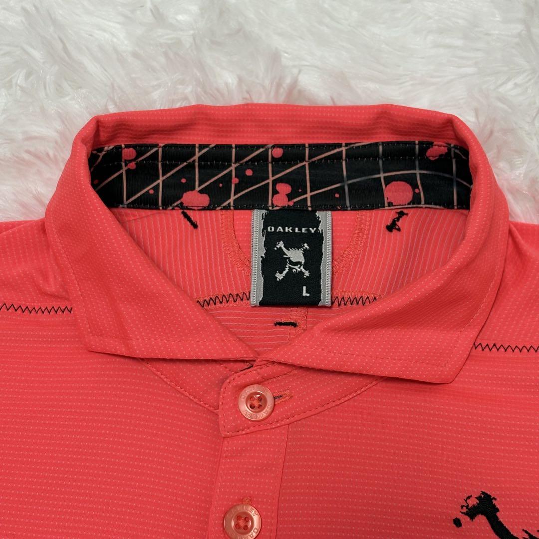 OAKLEY オークリー ゴルフウェア 半袖ポロシャツ L スカル