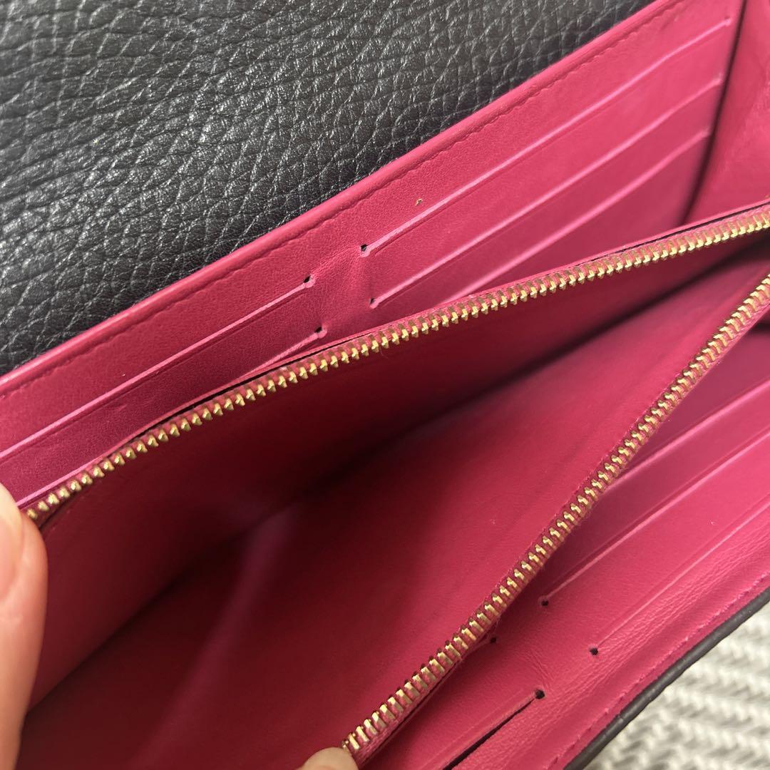 Louis Vuitton 長財布 黒 レザー　ポントフォイユ　カプシーヌ