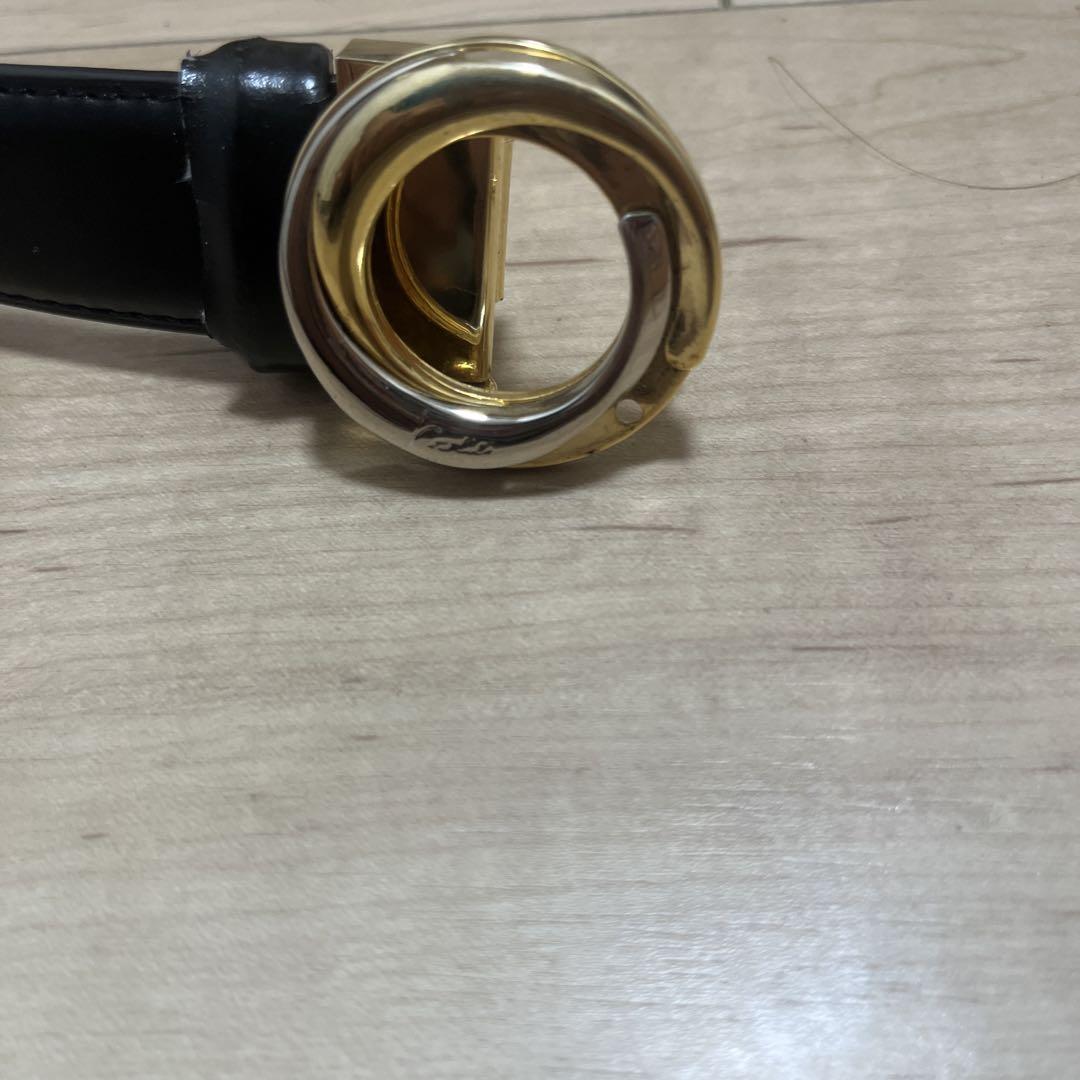 Cartier ブラックレザーベルト サイズ60 - メルカリ