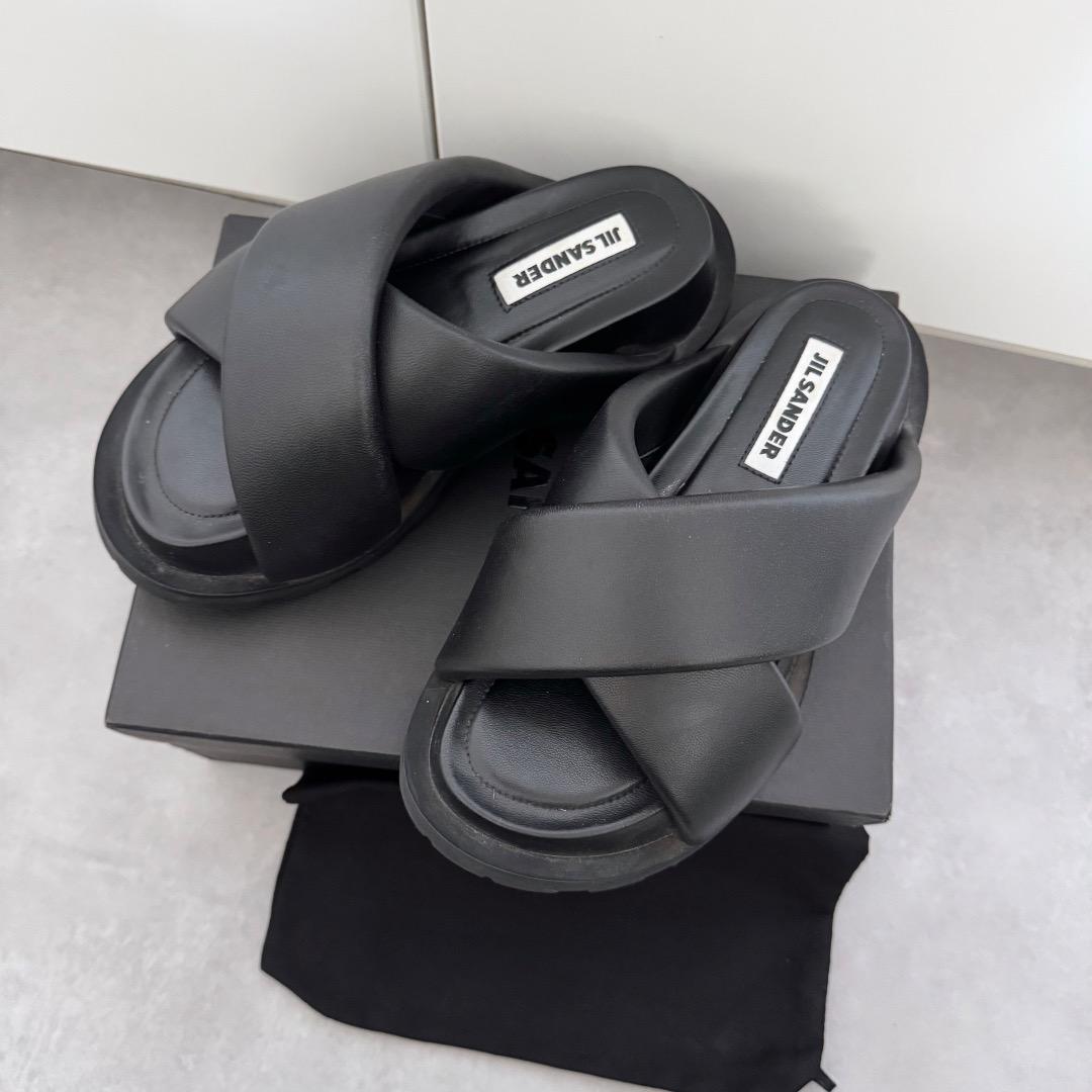 期間限定VIPセール●Jil Sander●厚底 レザーサンダル 期間限定VIPセール○Jil Sander○大人気 厚底レザーサボサンダル