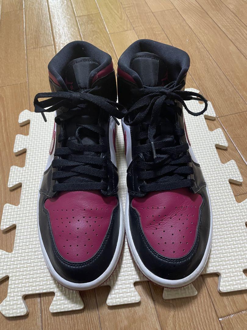 NIKE AIR JORDAN 1 MID BLACK/RED/WHITE