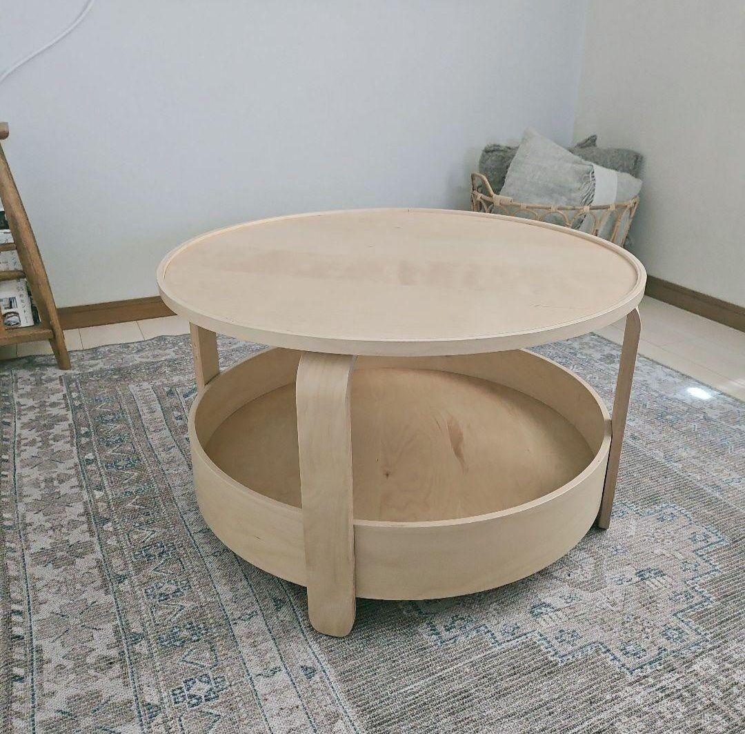 イケア IKEA ボルゲビー BORGEBY ローテーブル 丸型