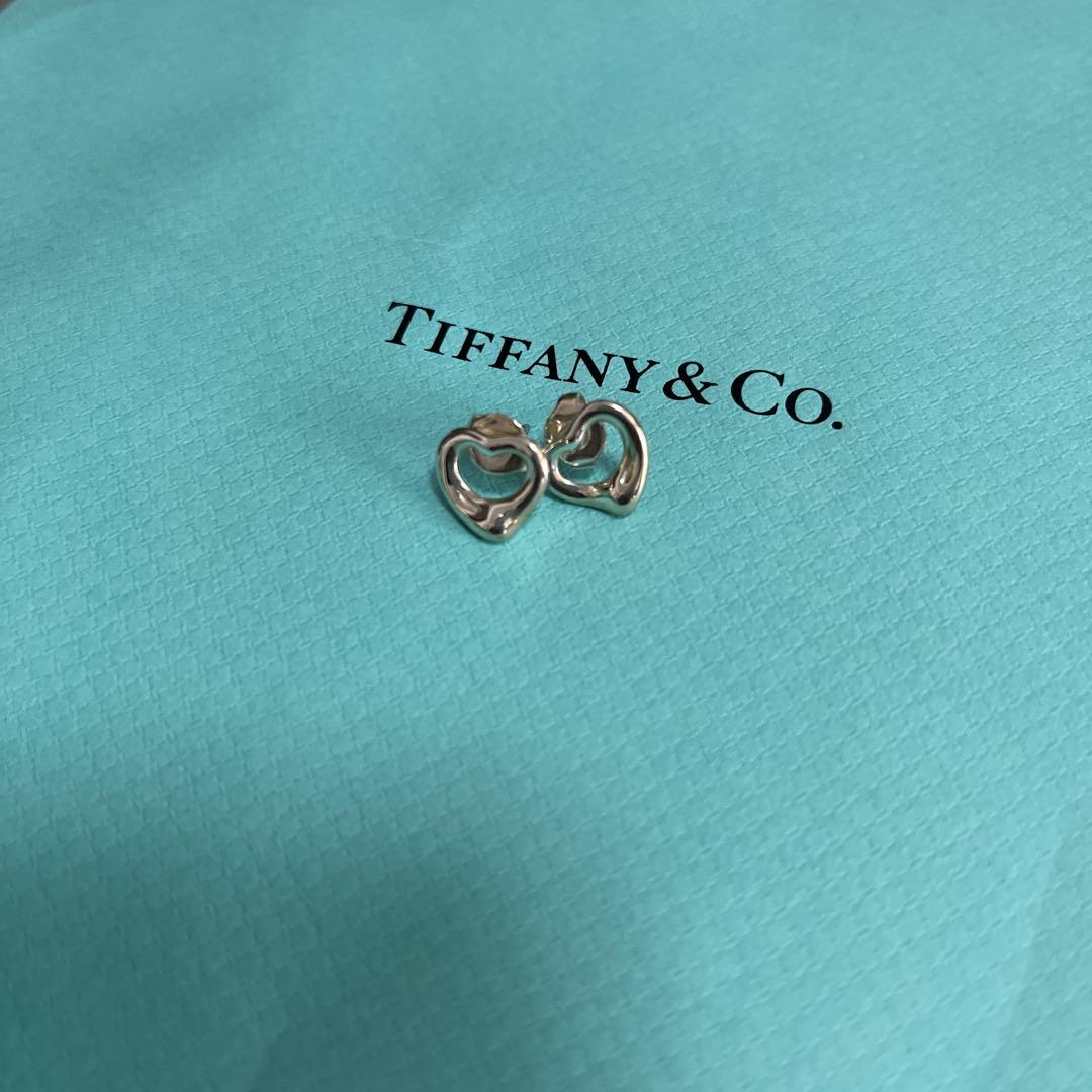 ティファニー オープン ハート ピアス Tiffany