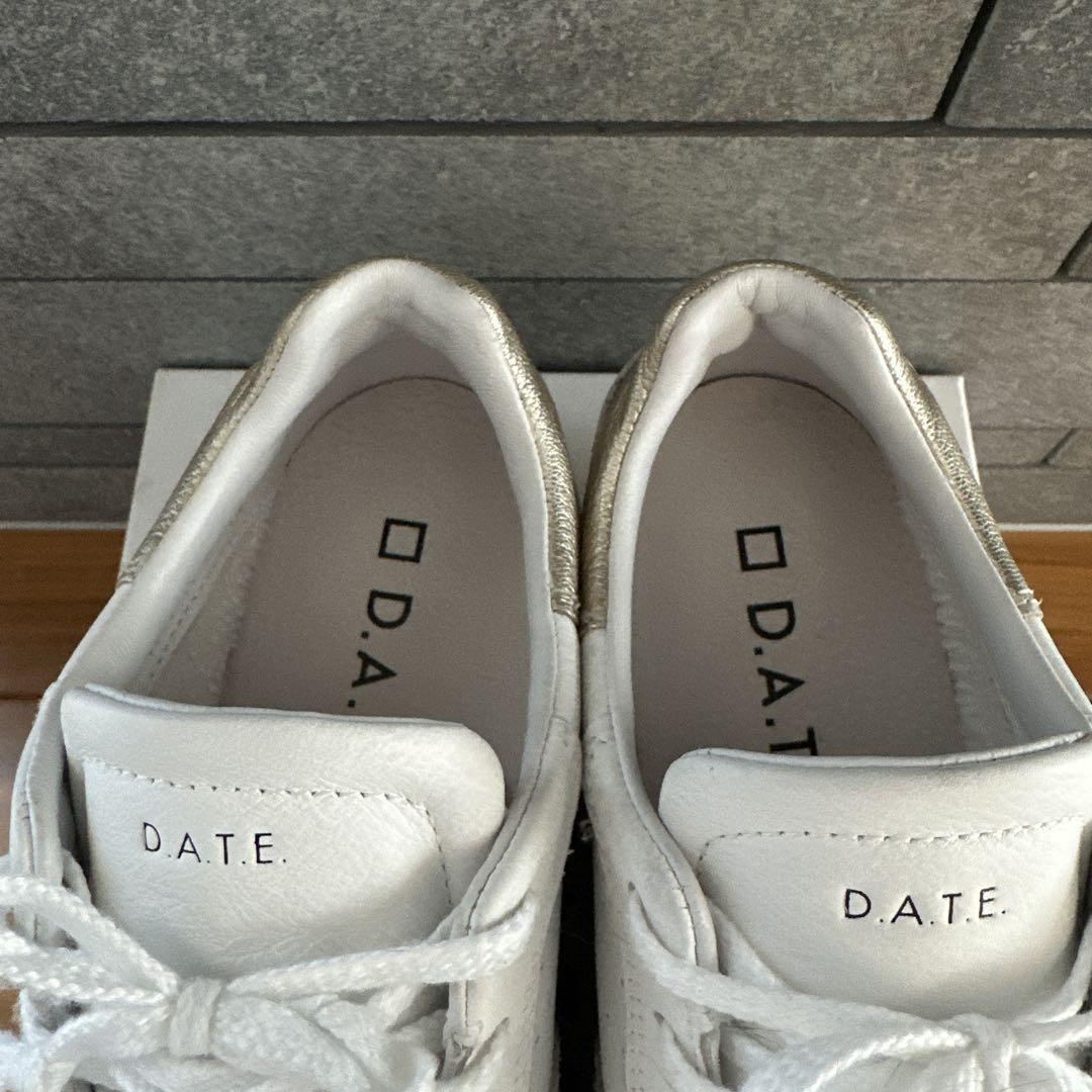 DATE d.a.t.e. デイト レザースニーカー 厚底 38 24.5㎝