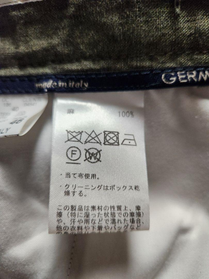 【新品】ジェルマーノ　ビームスF別注　Trendy　1p　リネン　緑　46　春夏