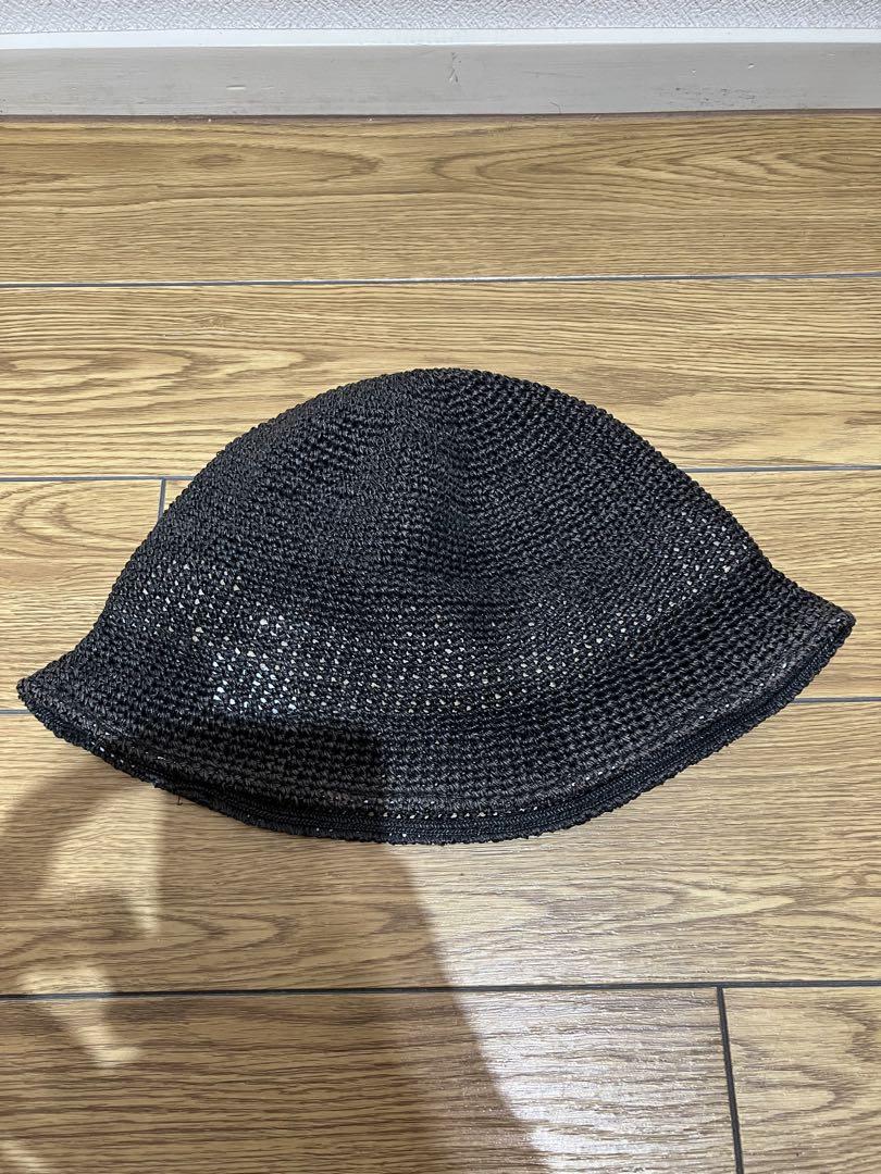 미품 NOROLL RAFFIA BUCKET HAT 라피아바켓토핫토