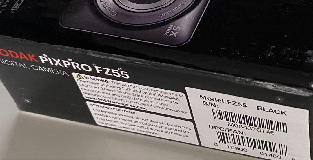 【新品】 Kodak PIXPRO FZ55 ブラック コダック