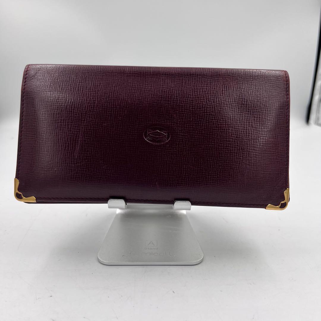 Cartier トリニティレザー二つ折りウォレット Cartier カルティエ レザー 二つ折り財布 札入れ ロング