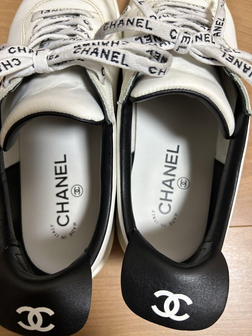 CHANEL スニーカー ホワイト 37(23.5〜24cm)