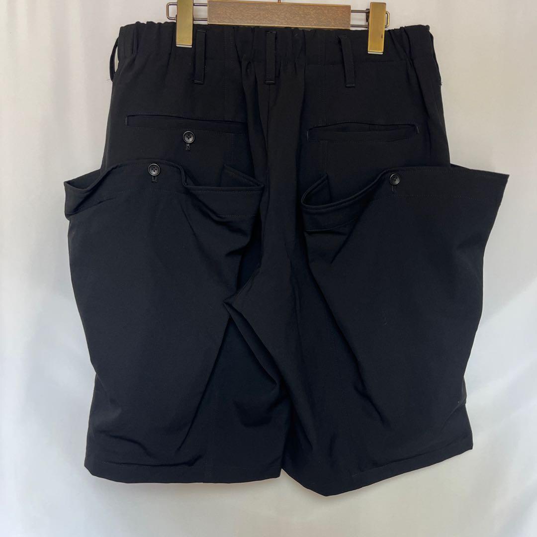 KHOKI コッキ 3D CUT PANTS ビッグポケットショートパンツ 黒2