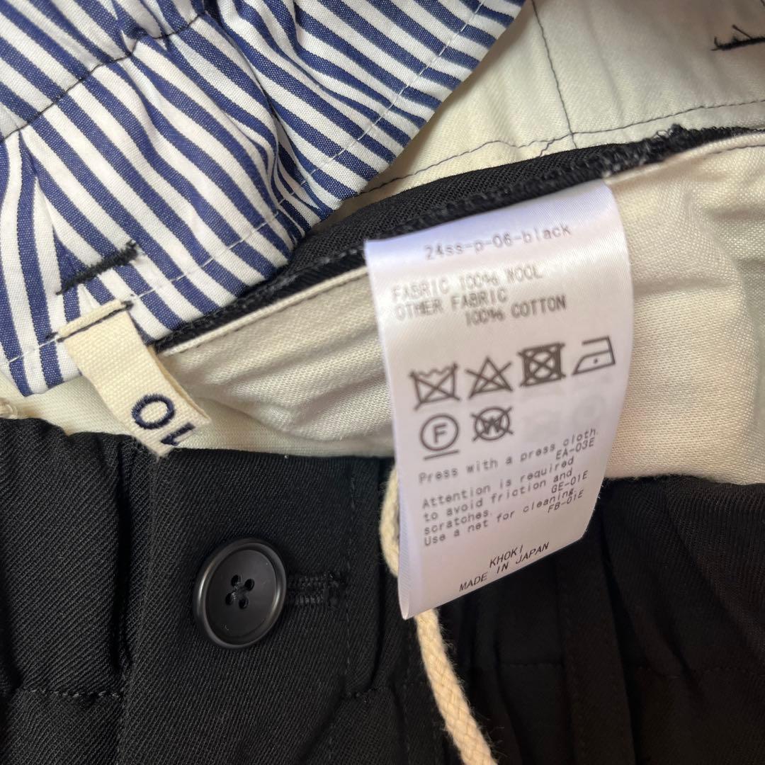 KHOKI コッキ 3D CUT PANTS ビッグポケットショートパンツ 黒2