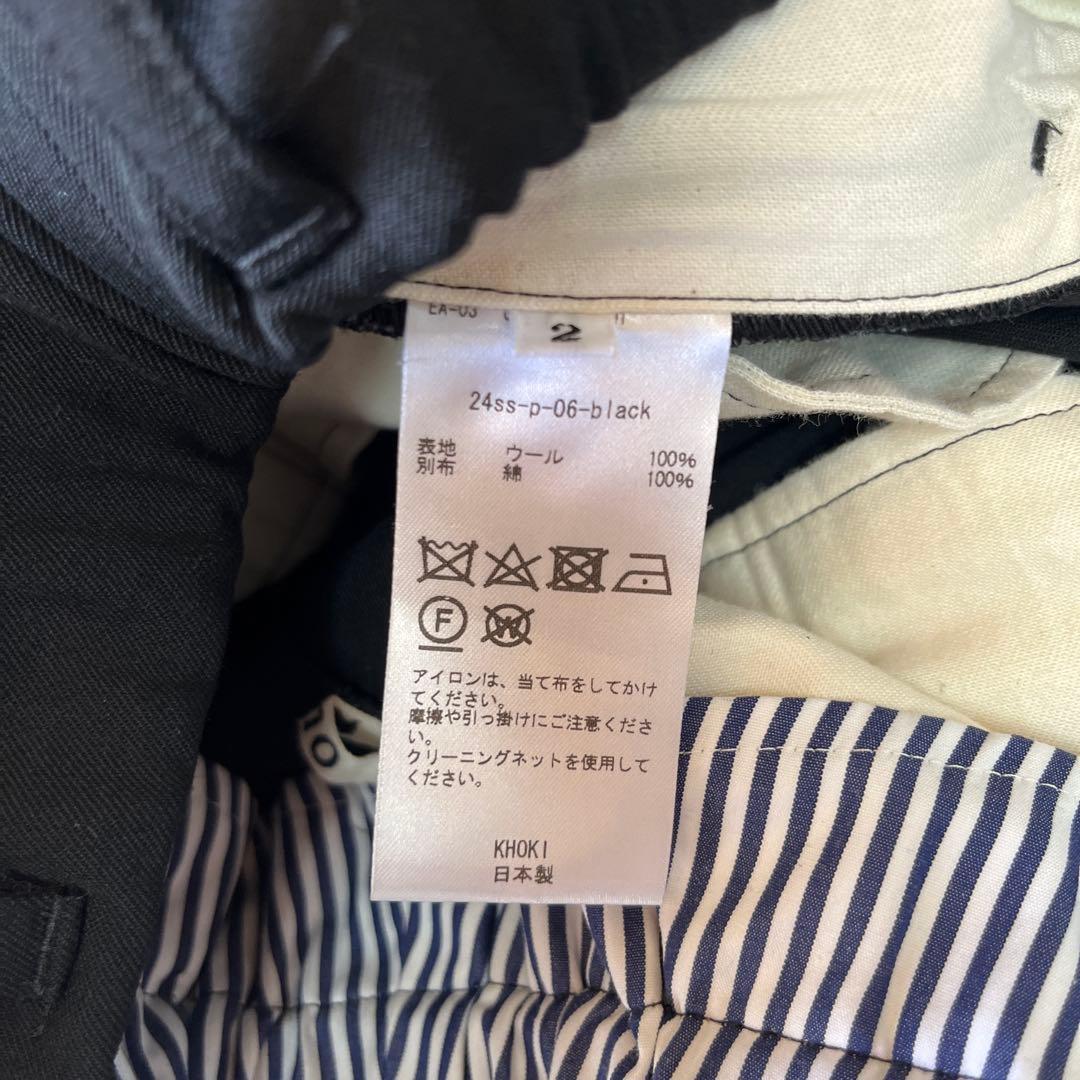 KHOKI コッキ 3D CUT PANTS ビッグポケットショートパンツ 黒2