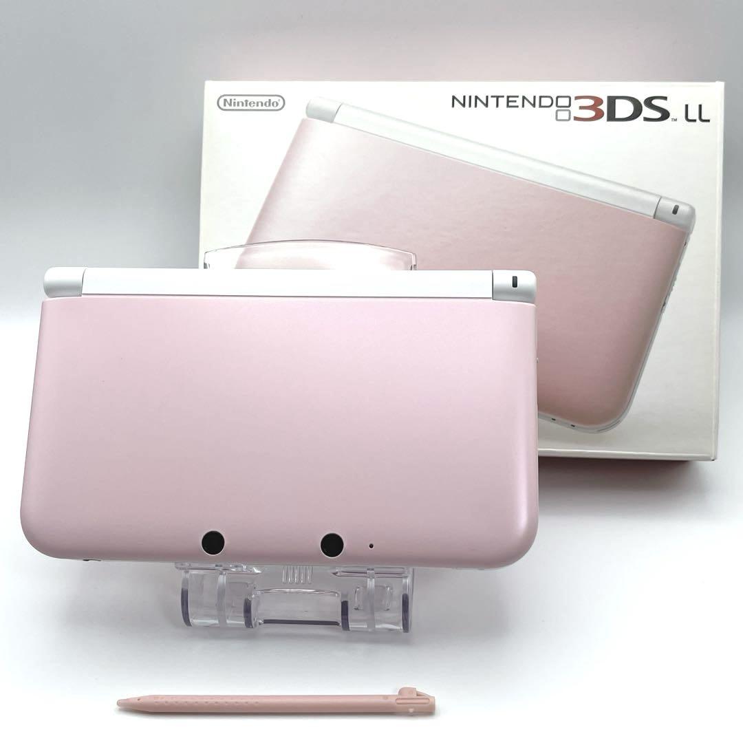 【美品】ニンテンドー3DS LL ピンク×ホワイト 本体 箱付き 動作確認済み