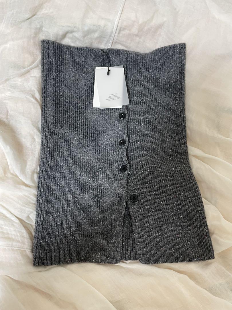 【OHOTORO】 mix tube knit