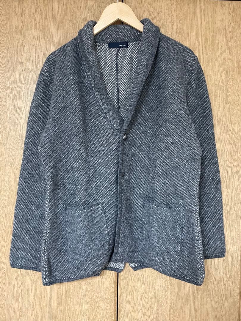 LARDINI ラルディーニ ニットジャケット 50 52 ウール
