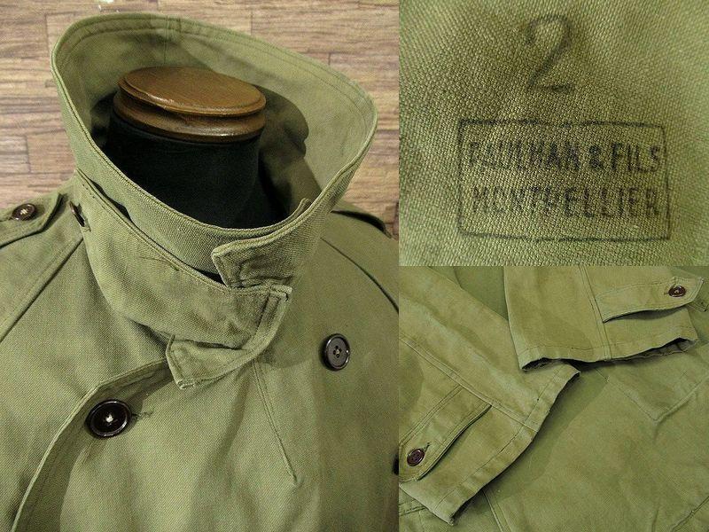 50s フランス軍 Paulhan&Fils M-38 モーターサイクル コート