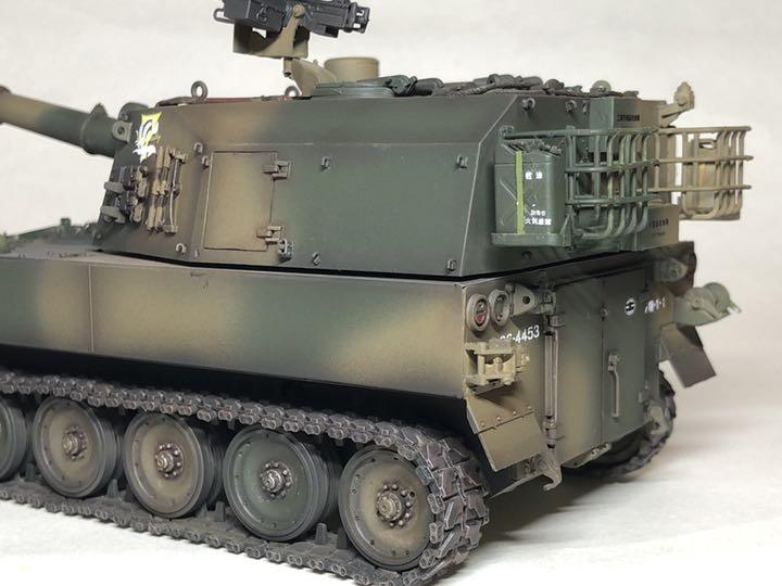 高品質国産 モノクローム 陸上自衛隊 75式 自走155mmりゅう弾砲 E7cQS-m67433684930 1 35 お得NEW