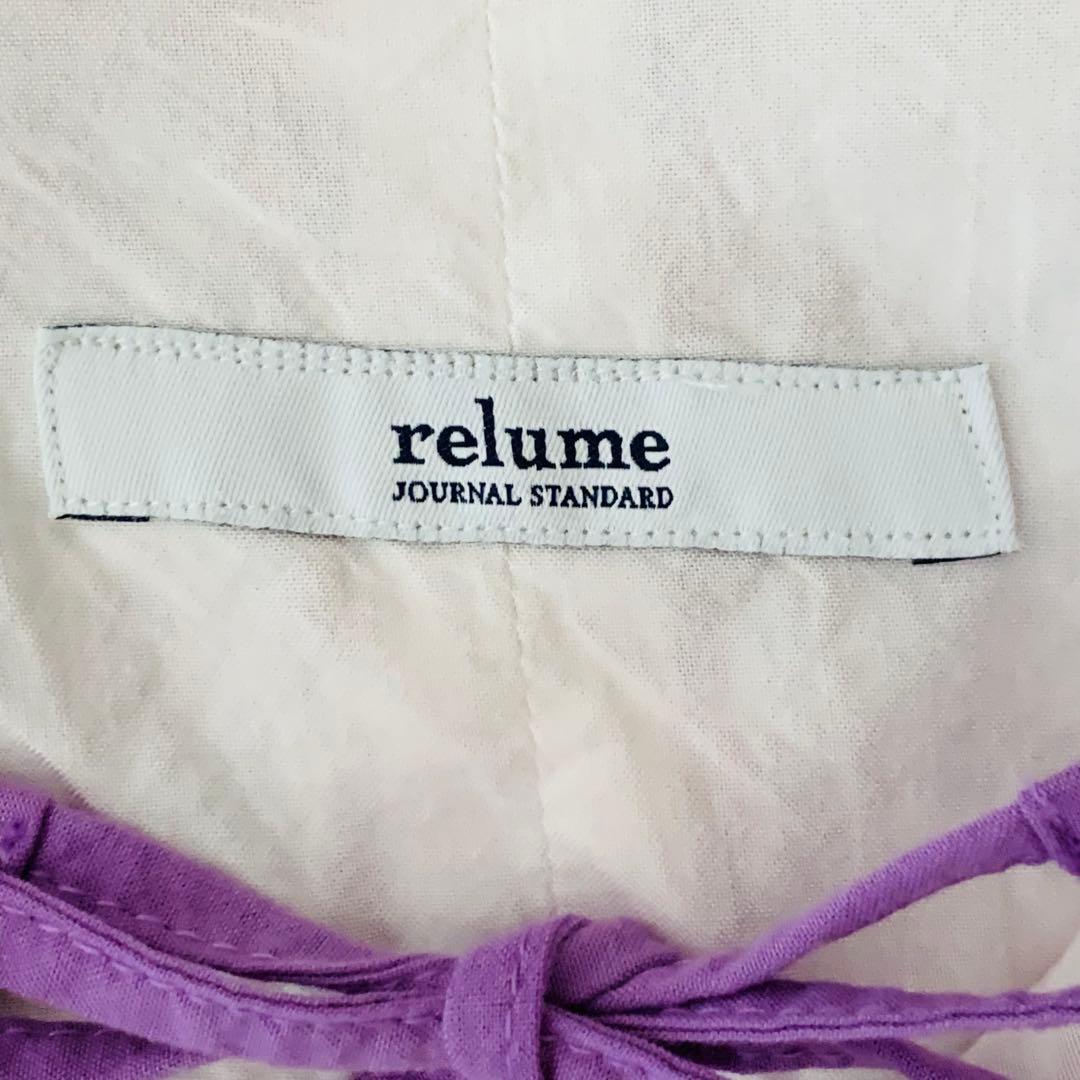 美品✨ジャーナル スタンダード レリューム パネルプリント ワンピース パープル