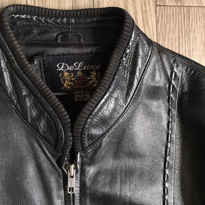 L【即出荷】《Splendid》Lサイズ ジャパンビンテージ本格レザー 強化 ジャケット レザー ブルゾン ヴィンテージ DeLuxe シングルライダース レザージャケット