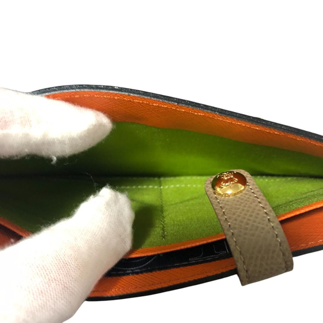 【美品】A.D.M.J. アクセソワドゥマドモアゼル 超薄型長財布 レザー