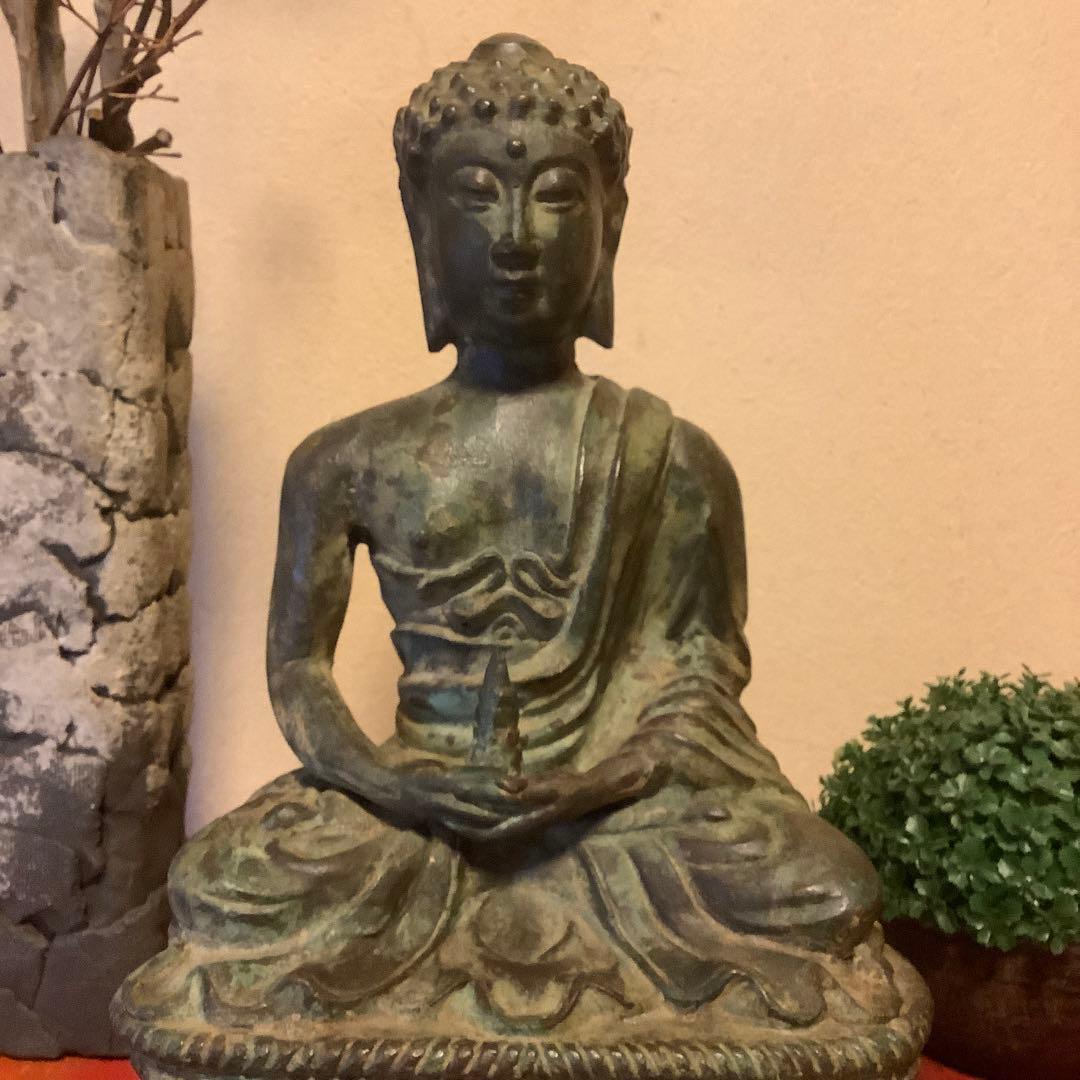 評判中国唐仏「五輪塔・釈迦牟尼仏坐像」古寺院祀り仏・寺院秘仏・古銅