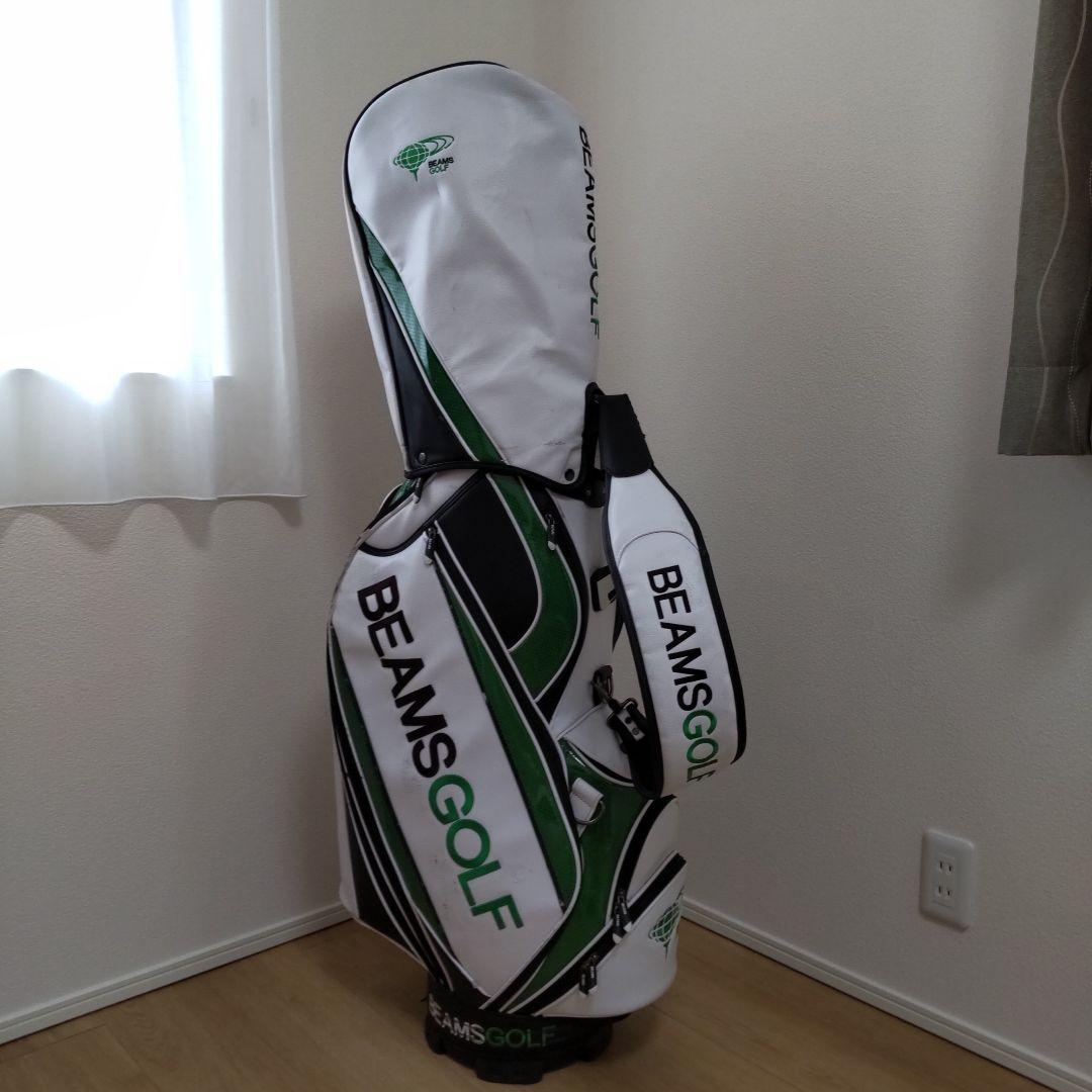 BEAMSGOLF ツアーキャディバッグ ヘッドカバー、シューズケース付き