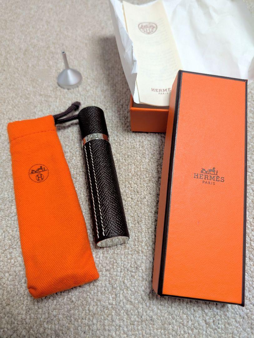 エルメス HERMES レフィラブル アトマイザー エトゥープ　パフュームボトル
