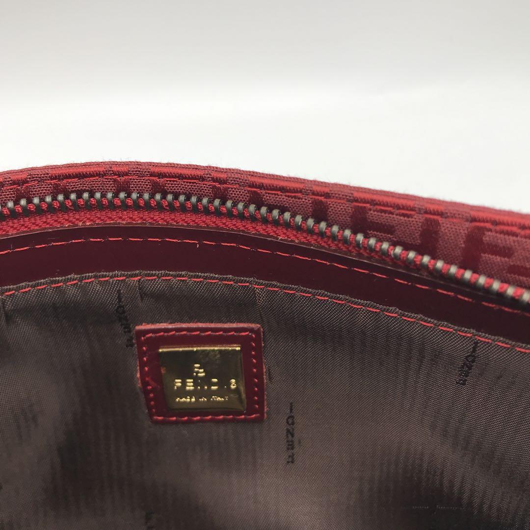 希少 未使用 FENDI ワンショルダーバッグ キャンバス レザー