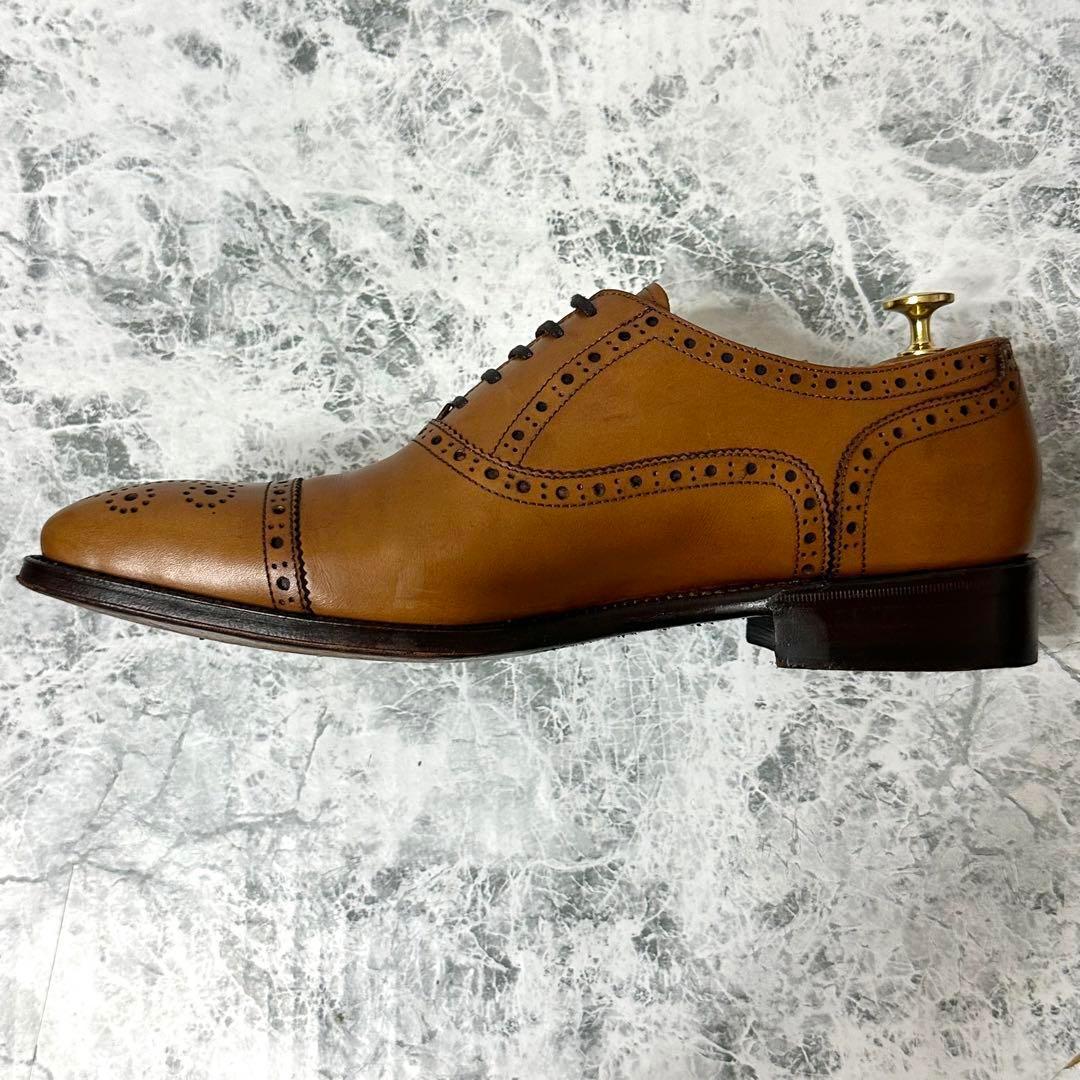 ⭐️美品⭐️ TAKEO KIKUCHI ドレスシューズ　ストレートチップ　キャメル