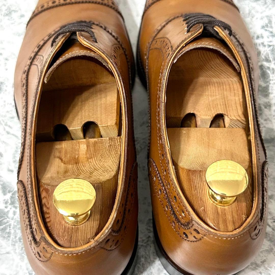 ⭐️美品⭐️ TAKEO KIKUCHI ドレスシューズ　ストレートチップ　キャメル