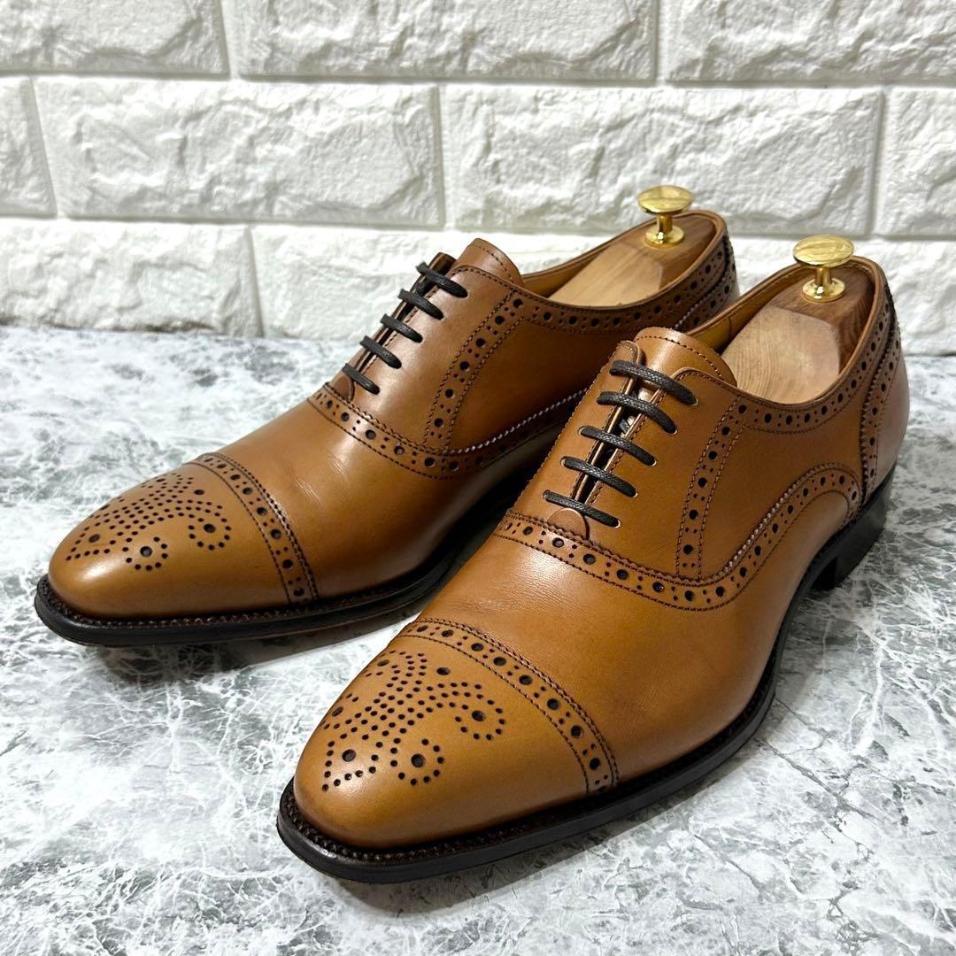 ⭐️美品⭐️ TAKEO KIKUCHI ドレスシューズ　ストレートチップ　キャメル