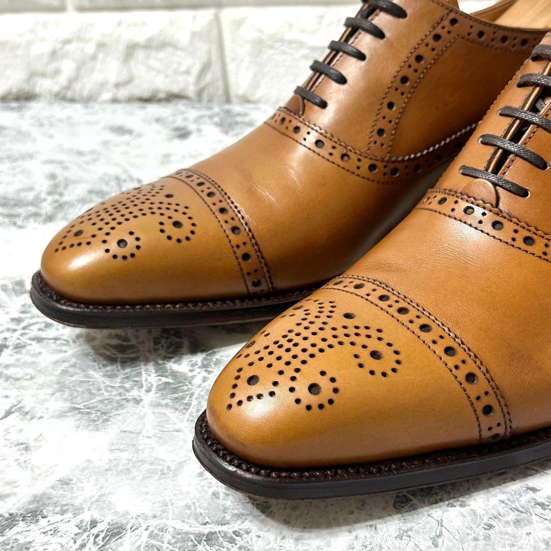 ⭐️美品⭐️ TAKEO KIKUCHI ドレスシューズ　ストレートチップ　キャメル