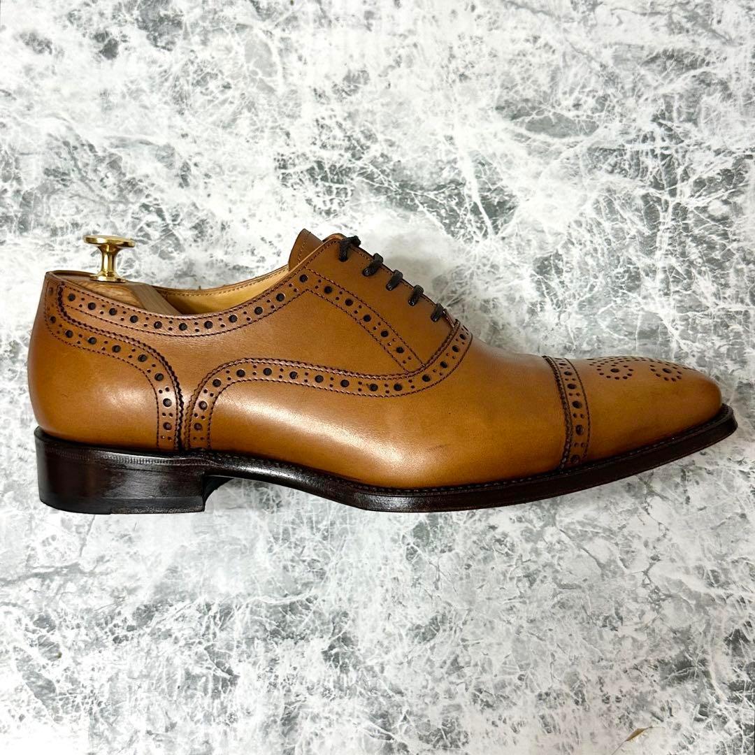 ⭐️美品⭐️ TAKEO KIKUCHI ドレスシューズ　ストレートチップ　キャメル