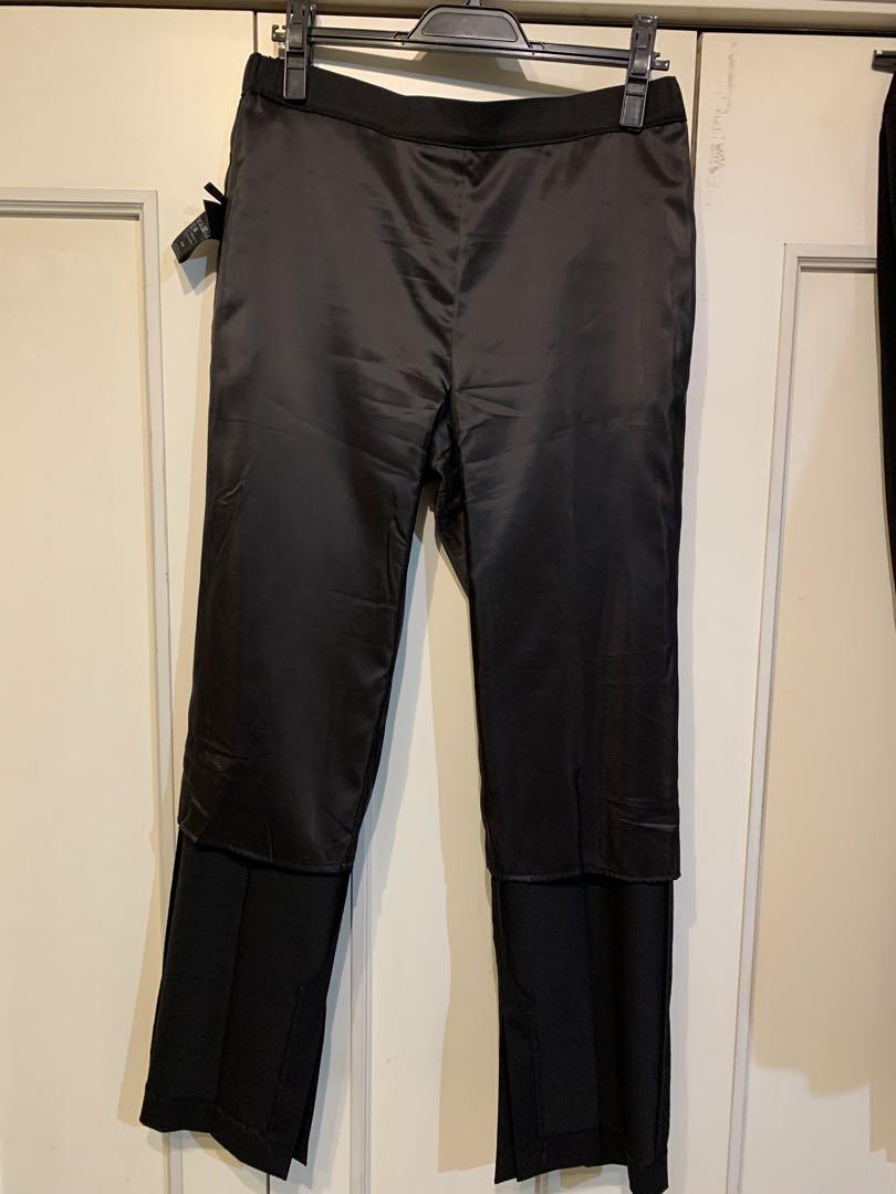 AP STUDIO Inside slit Pants ブラック