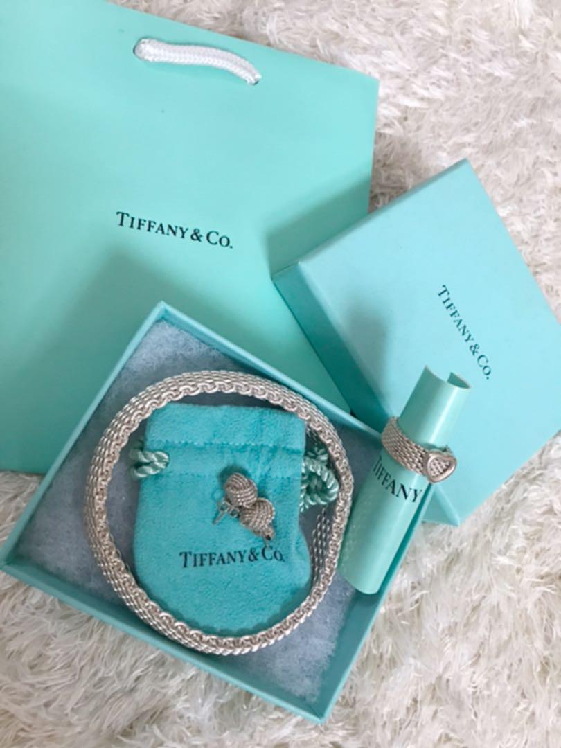 れあり Tiffany サマセット メッシュ シルバー tXQkn-m67450926011 ティファニー 3点セット売り ⋑までの