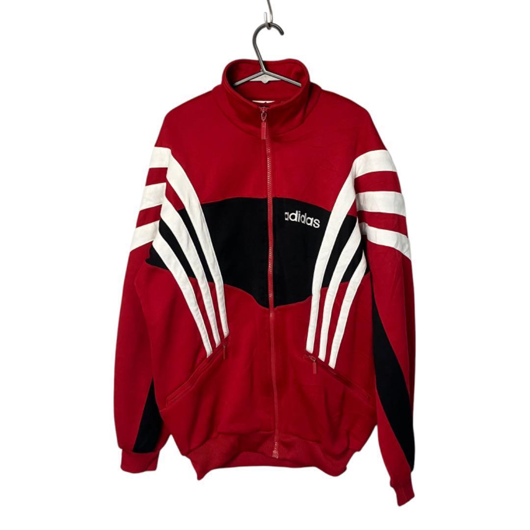 90's adidas ファイヤーバード トラックジャケット レッド✕ブラック