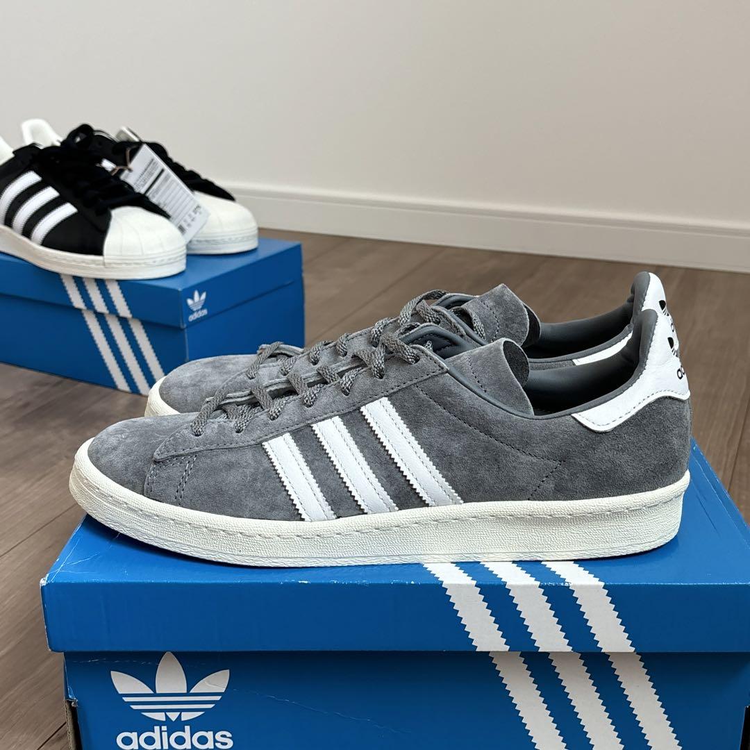 美品 adidas CAMPUS 80s グレー 28.5cm