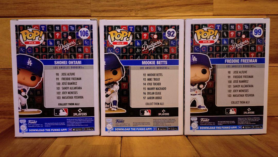 funko pop ドジャース MVPトリオ 大谷 翔平 ベッツ フリーマン