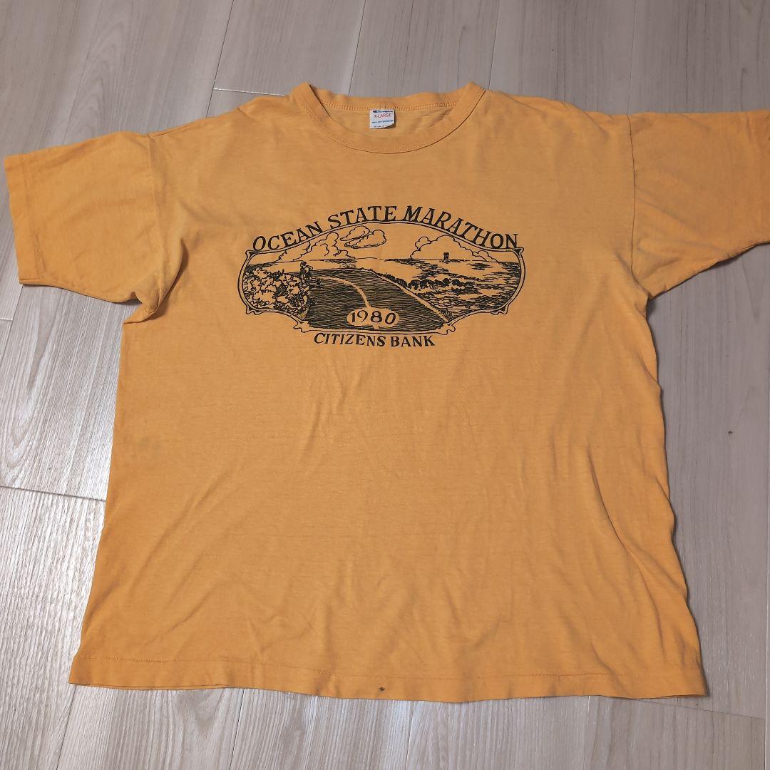 80s USA製 チャンピオンメンズTシャツ★アメリカ古着トリコタグヴィンテージ