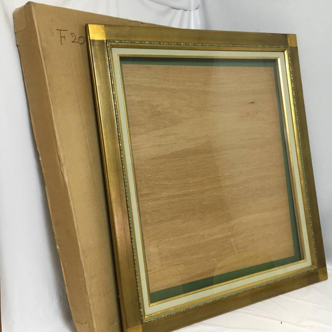 定番の中古商品 額縁 油絵用 額 油彩 キャンバス用 ゴールド 金枠 F20