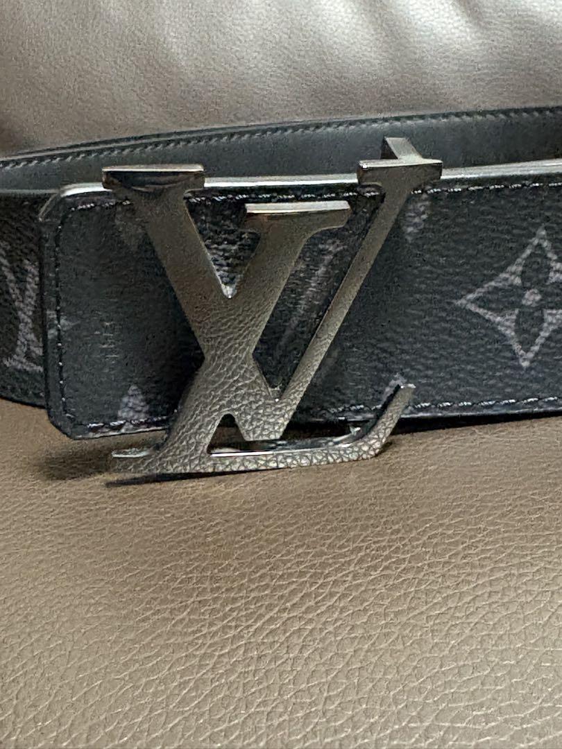 LOUIS VUITTON ブラックレザーベルト